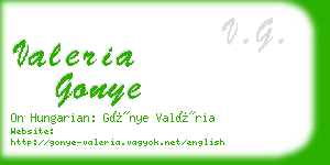 valeria gonye business card